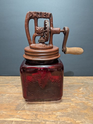 Dazey butter churn ruby red - butter,